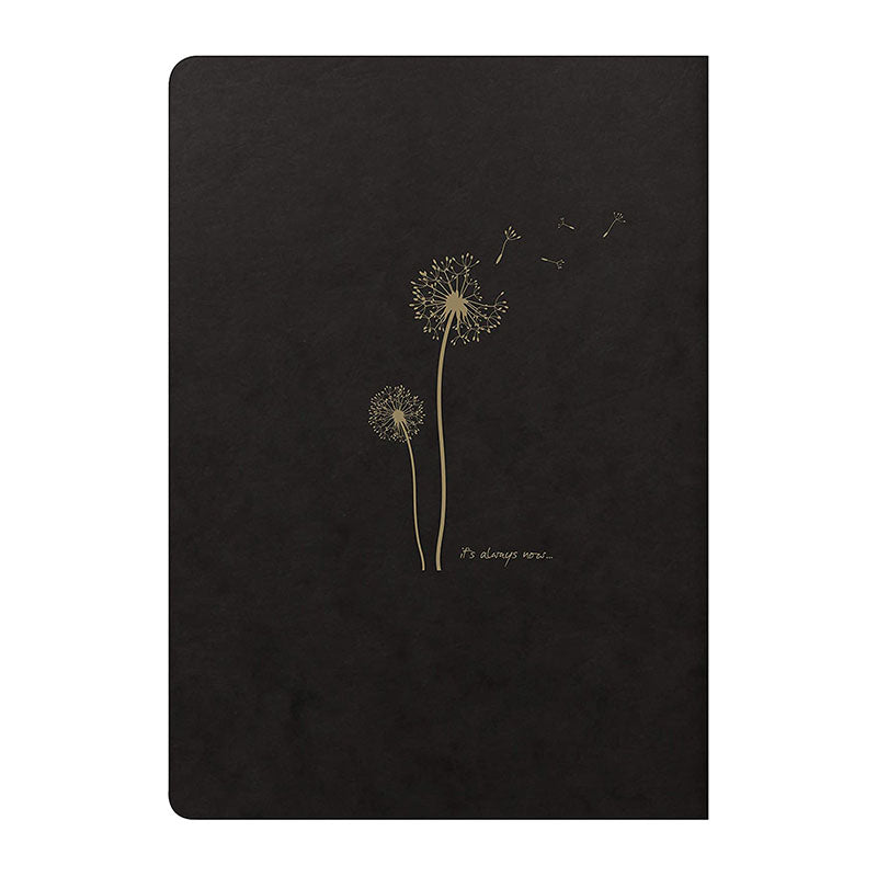 CLAIREFONTAINE Flying Spirit Notebook 16x21cm Lined 48s Black