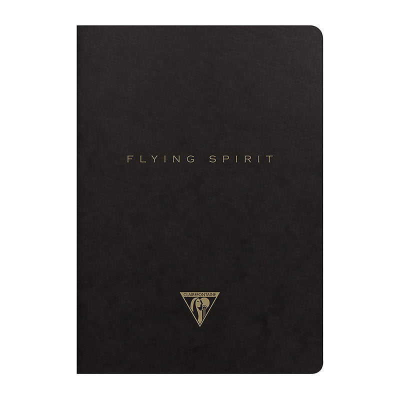 CLAIREFONTAINE Flying Spirit Notebook 16x21cm Lined 48s Black