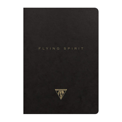 CLAIREFONTAINE Flying Spirit Notebook 16x21cm Lined 48s Black