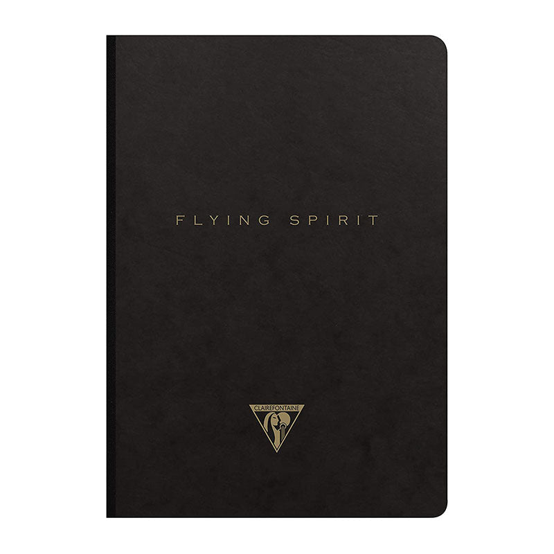 CLAIREFONTAINE Flying Spirit Notebook Clothbound 16x21cm Black