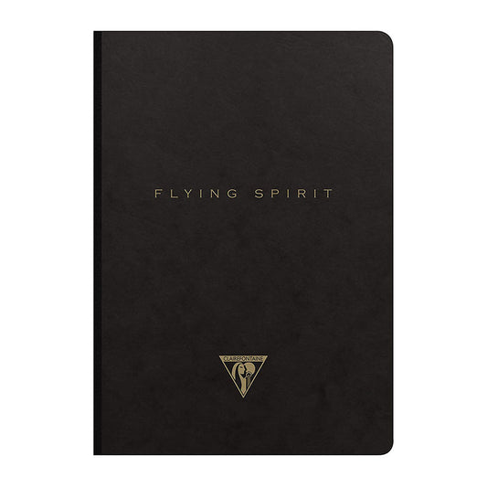 CLAIREFONTAINE Flying Spirit Notebook Clothbound 16x21cm Black