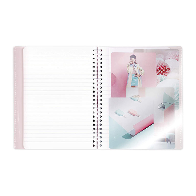 CLAIREFONTAINE Koverbook Blush Wirebound A4 160p Ruled Coral