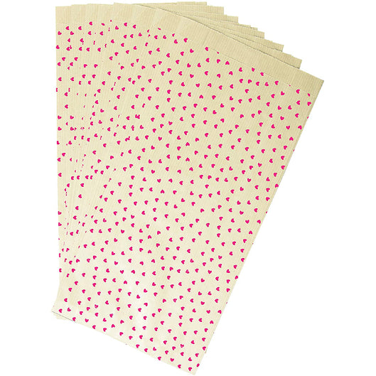 CLAIREFONTAINE Kraft Pockets 11x21+5cm Heart 50s