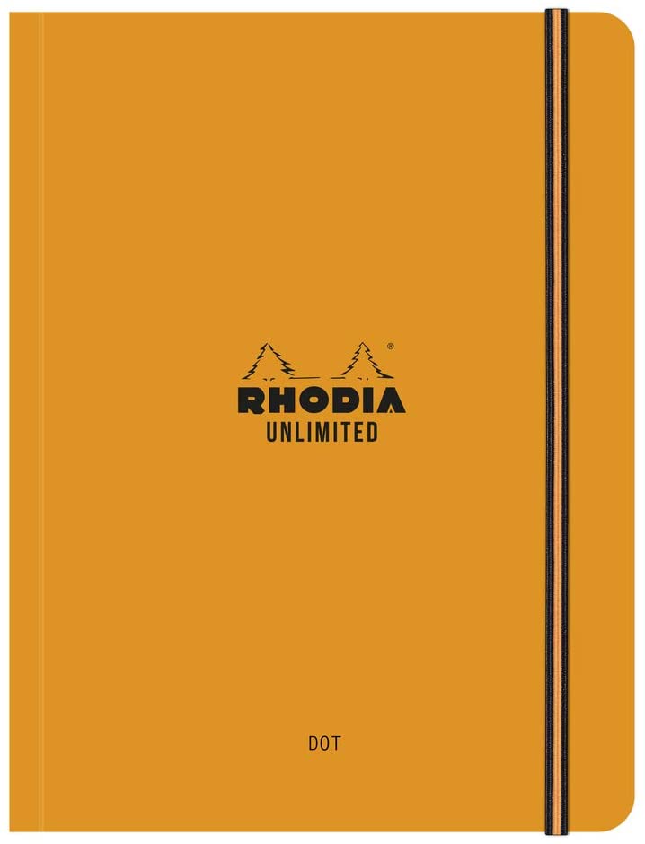 RHODIA Boutique Unlimited A5+ 160x210mm Dot Orange Default Title