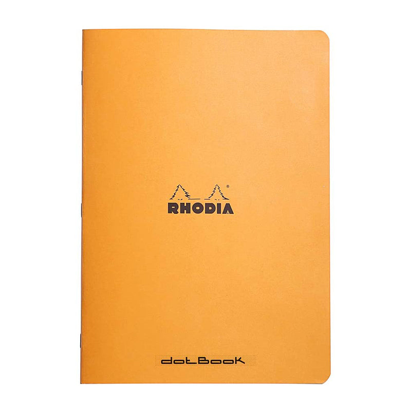 RHODIA Classic Stapled A4 210x297mm Dot Orange