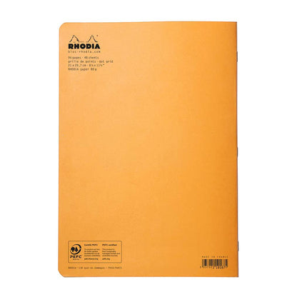 RHODIA Classic Stapled A4 210x297mm Dot Orange