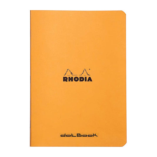 RHODIA Classic Stapled A5 148x210mm Dot Orange