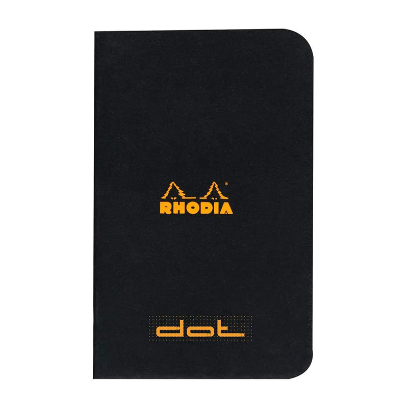 RHODIA Classic Stapled A7 75x120mm Dot Black