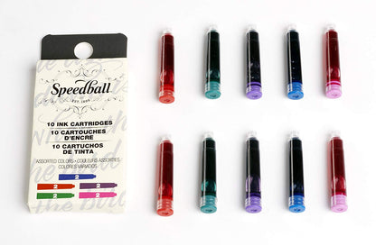 SPEEDBALL FP Ink Cartridges 10s Assorted Colours Default Title