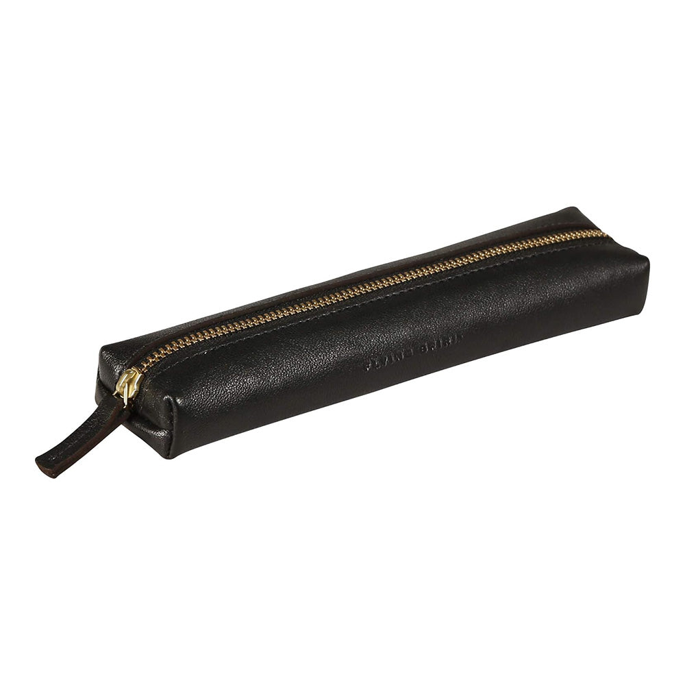 CLAIREFONTAINE Flying Spirit Leather Mini Pencil Case Black