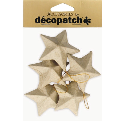 DECOPATCH Objects:Christmas-Set of 5 Stars