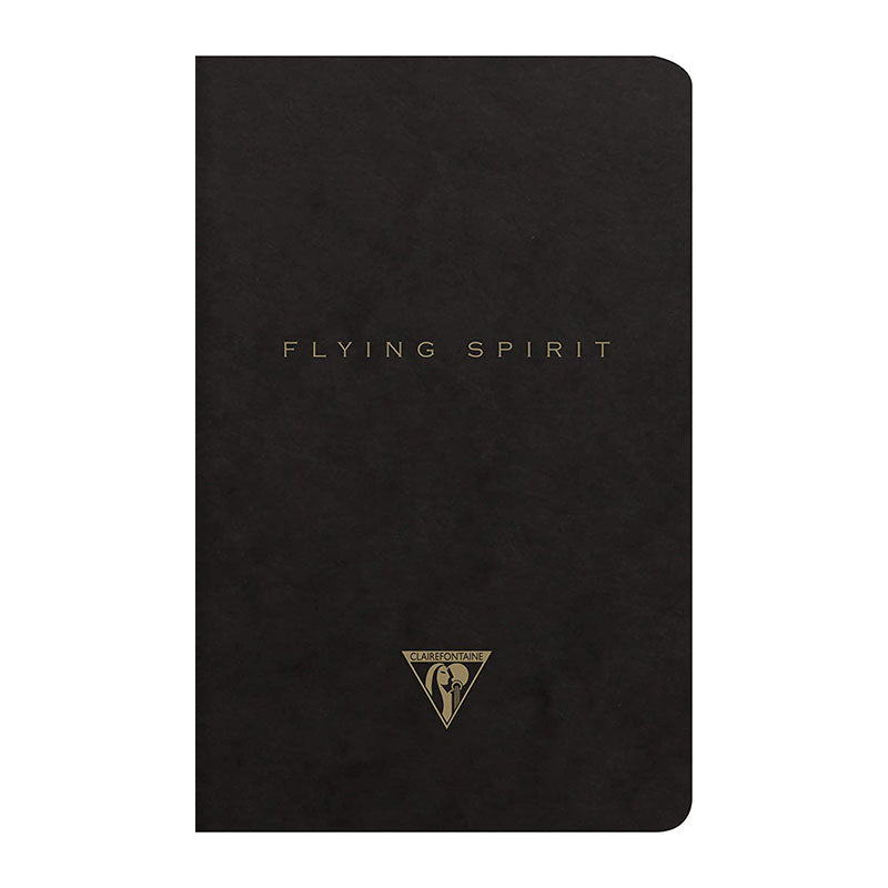 CLAIREFONTAINE Flying Spirit Notebook 11x17cm Lined 48s Black