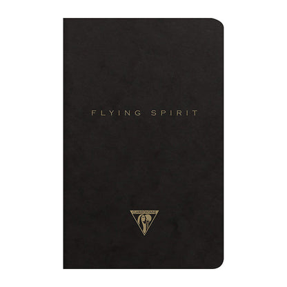 CLAIREFONTAINE Flying Spirit Notebook 11x17cm Lined 48s Black