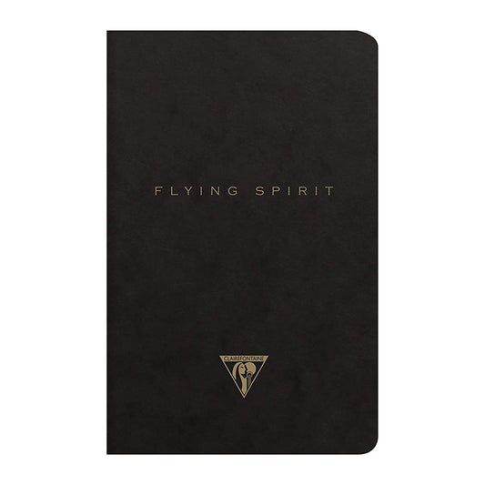 CLAIREFONTAINE Flying Spirit Notebook 11x17cm Lined 48s Black