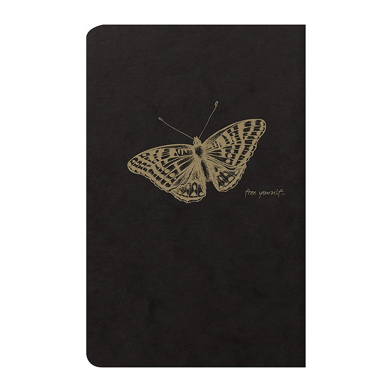 CLAIREFONTAINE Flying Spirit Notebook 11x17cm Lined 48s Black