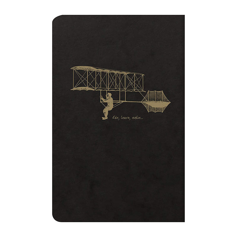 CLAIREFONTAINE Flying Spirit Notebook 11x17cm Lined 48s Black