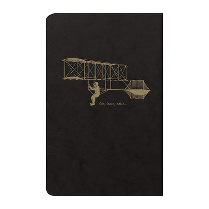 CLAIREFONTAINE Flying Spirit Notebook 11x17cm Lined 48s Black