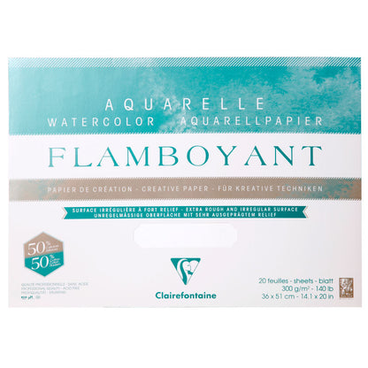 CLAIREFONTAINE Flamboyant Glued Pad 36x51cm 20s Default Title