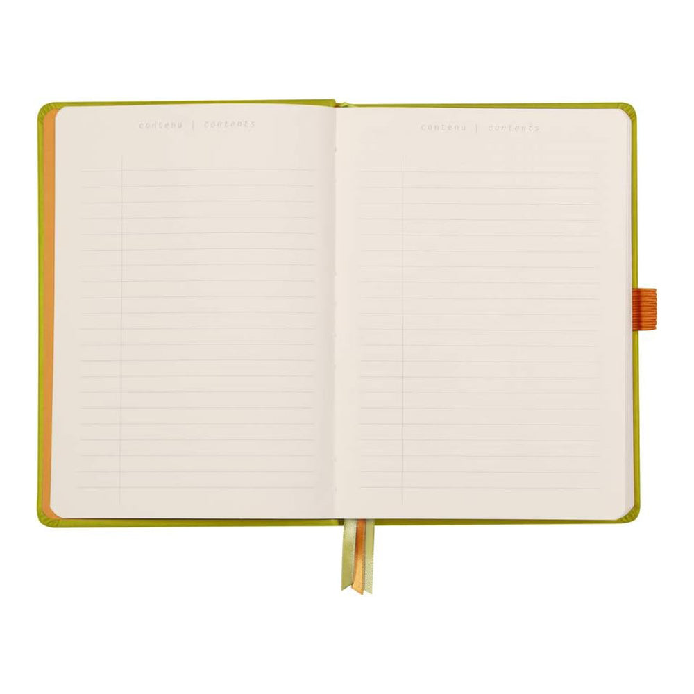 RHODIArama GoalBook Hardcover A5 Dot Anise Greenn