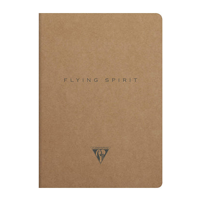 CLAIREFONTAINE Flying Spirit Notebook A5 Lined 48s Kraft