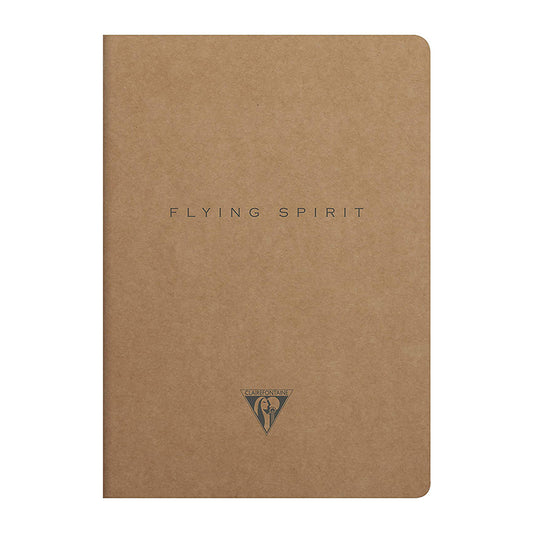 CLAIREFONTAINE Flying Spirit Notebook A5 Lined 48s Kraft