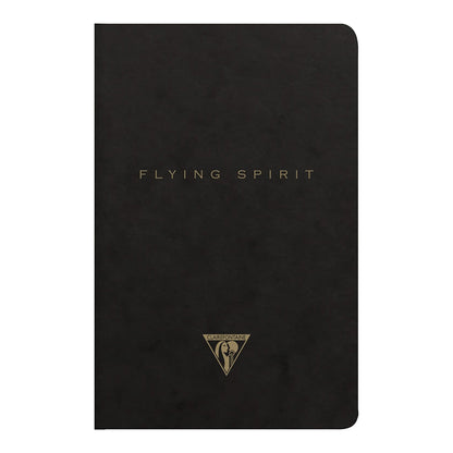 CLAIREFONTAINE Flying Spirit Notebook 9x14cm Lined 48s Black