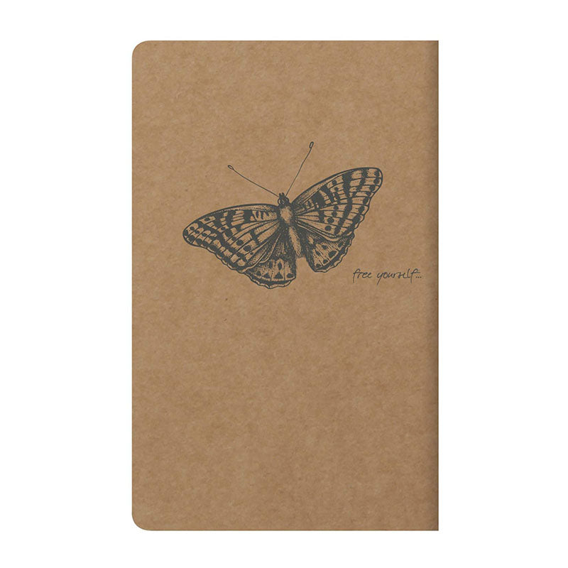 CLAIREFONTAINE Flying Spirit Notebook 11x17cm Lined 48s Kraft