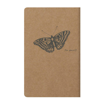 CLAIREFONTAINE Flying Spirit Notebook 11x17cm Lined 48s Kraft