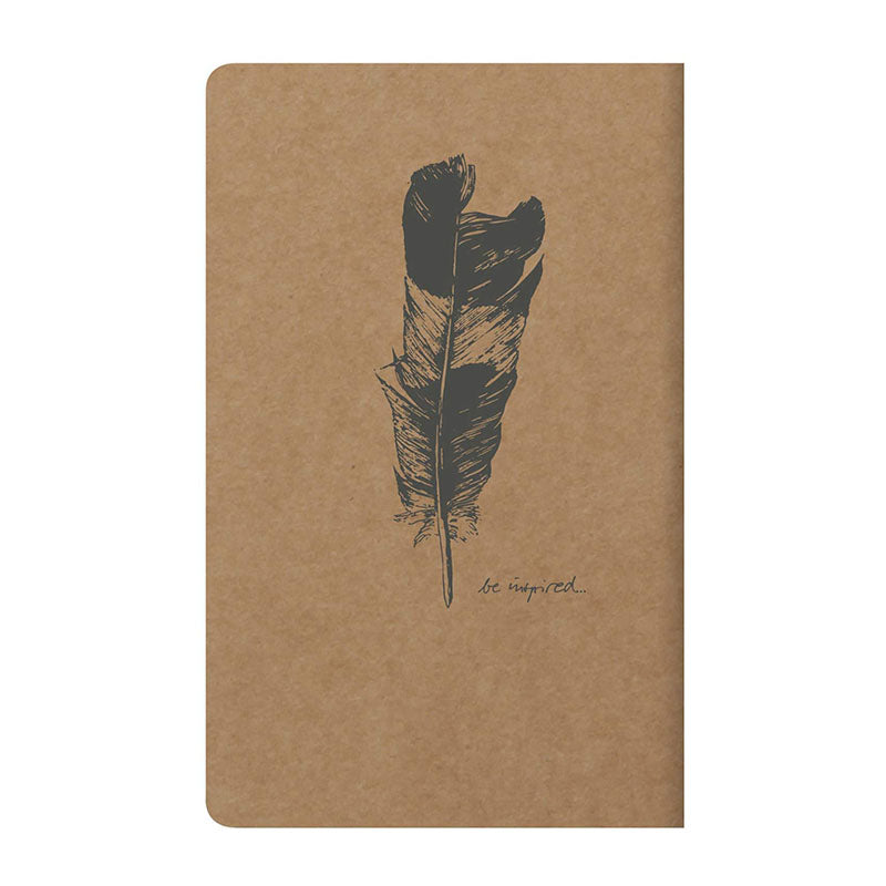 CLAIREFONTAINE Flying Spirit Notebook 11x17cm Lined 48s Kraft