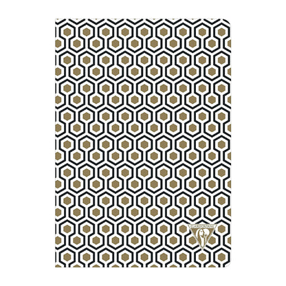 CLAIREFONTAINE Neo Deco A5 Lined 48s Gold & Black