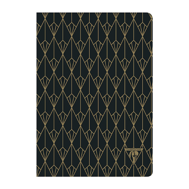 CLAIREFONTAINE Neo Deco A5 Lined 48s Ebony Black