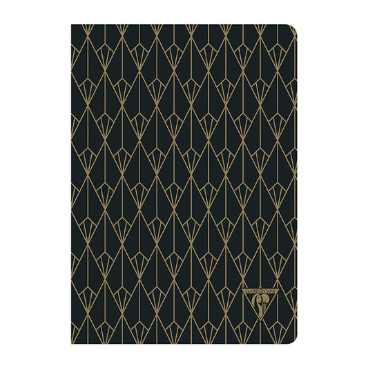 CLAIREFONTAINE Neo Deco A5 Lined 48s Ebony Black