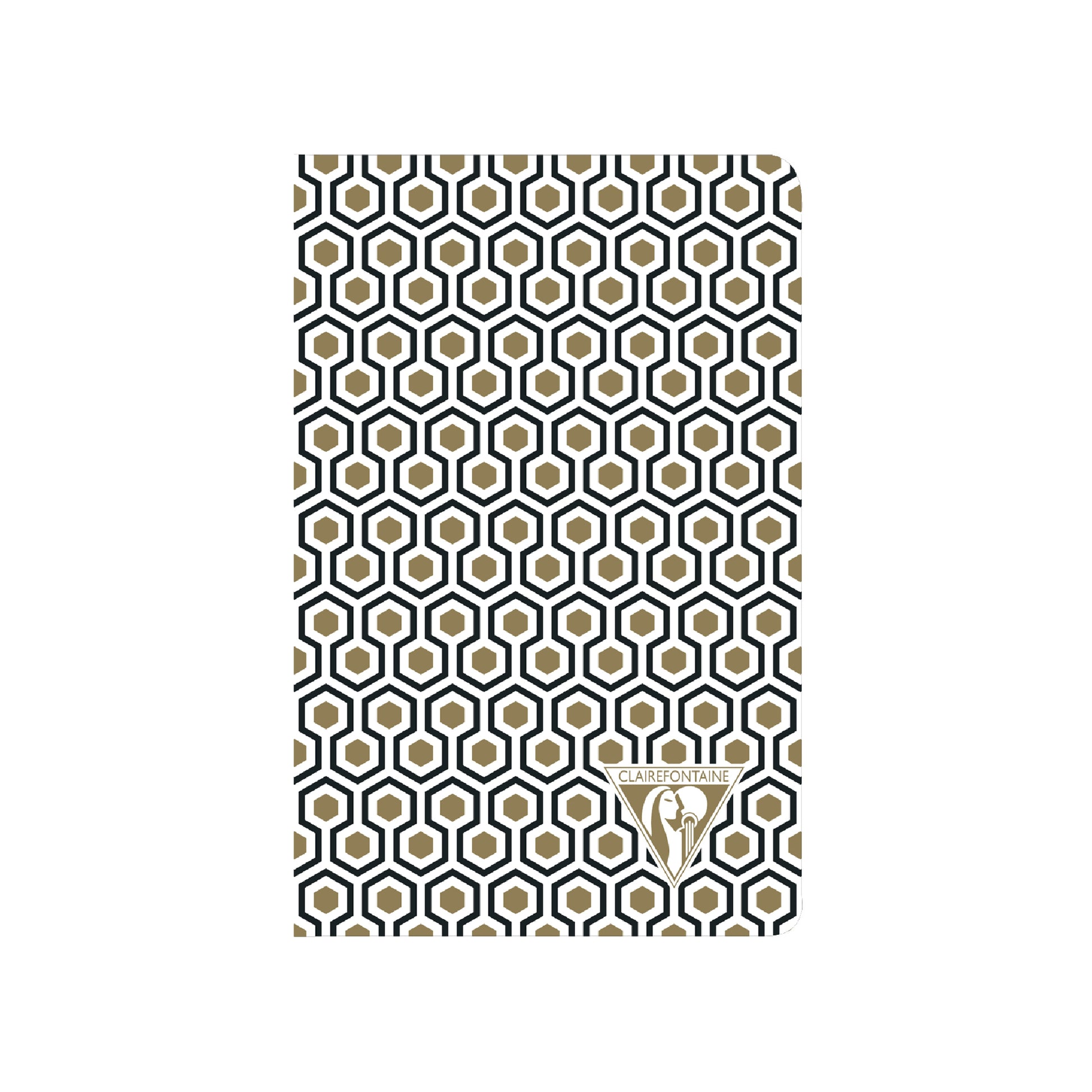 CLAIREFONTAINE Neo Deco 9x14cm Lined 48s Gold & Black