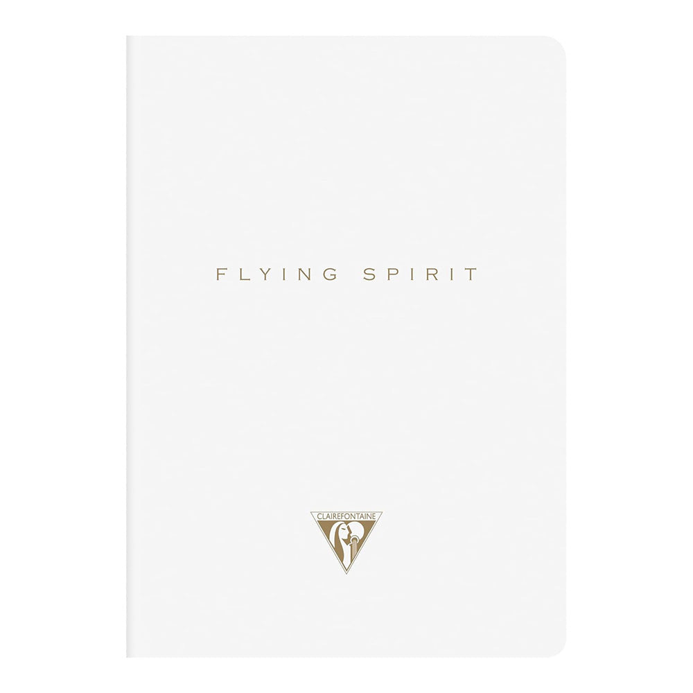 CLAIREFONTAINE Flying Spirit Notebook 16x21cm Lined 48s White