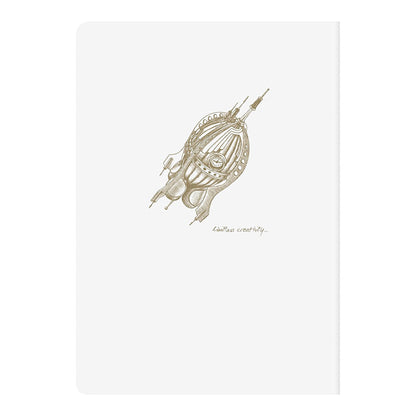 CLAIREFONTAINE Flying Spirit Notebook 16x21cm Lined 48s White