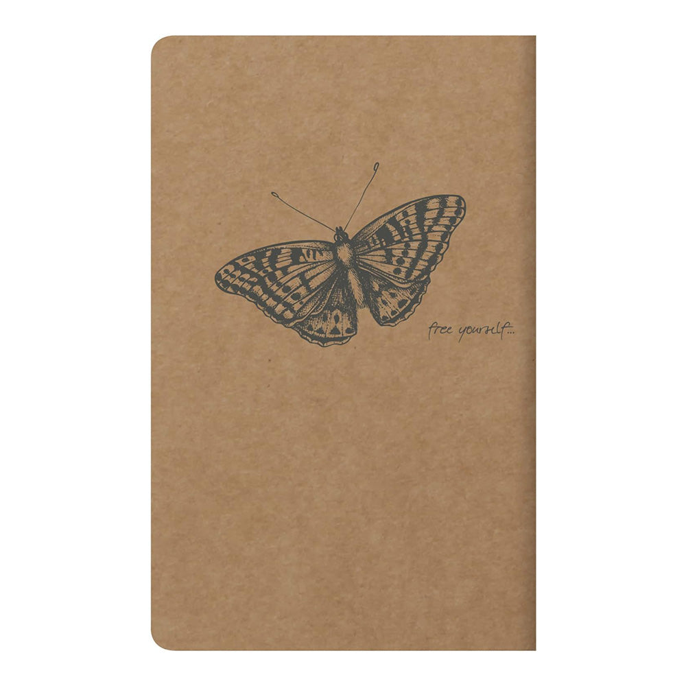 CLAIREFONTAINE Flying Spirit Notebook 7.5x12cm Lined 24s Kraft