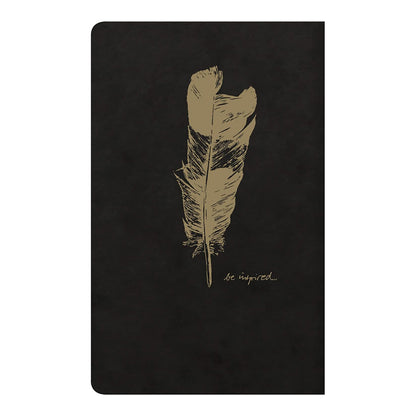 CLAIREFONTAINE Flying Spirit Notebook 7.5x12cm Lined 24s Black