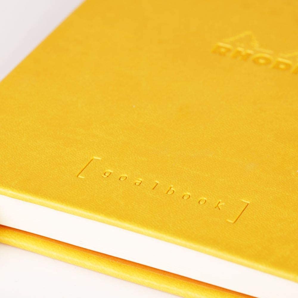 RHODIArama GoalBook Hardcover A5 Dot Yellow