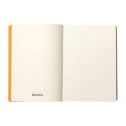 RHODIArama GoalBook Hardcover A5 Dot Yellow