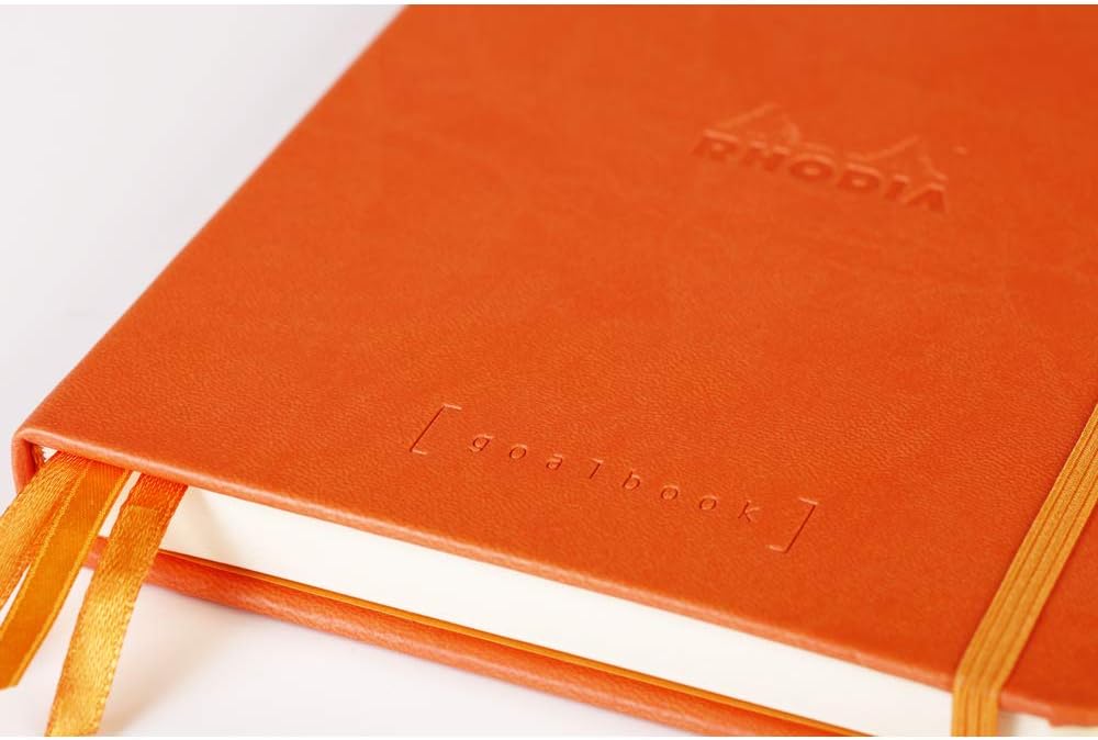 RHODIArama GoalBook Hardcover A5 Dot Tangerine