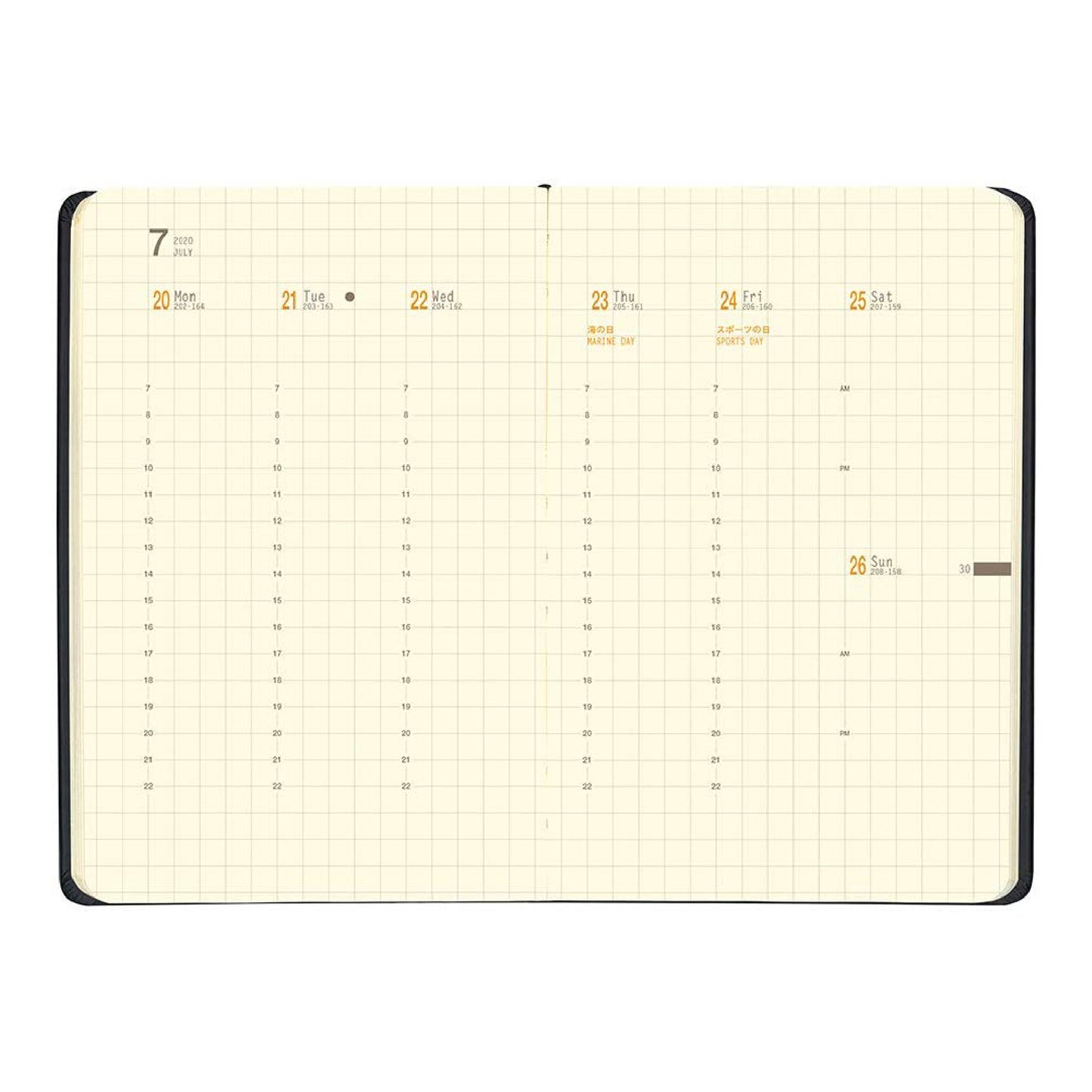 RHODIA Webplanner 2020 A6 9x14cm Orange