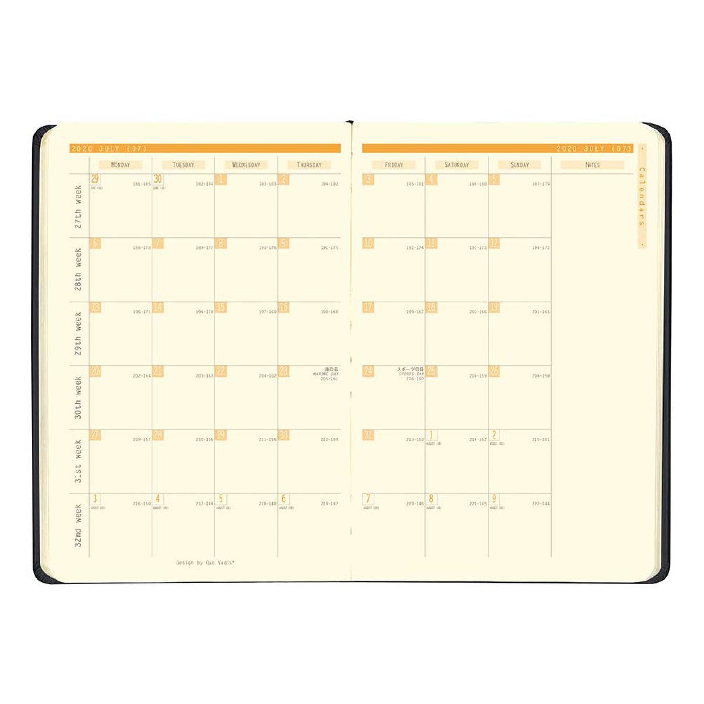 RHODIA Webplanner 2020 A5 14x21cm Orange