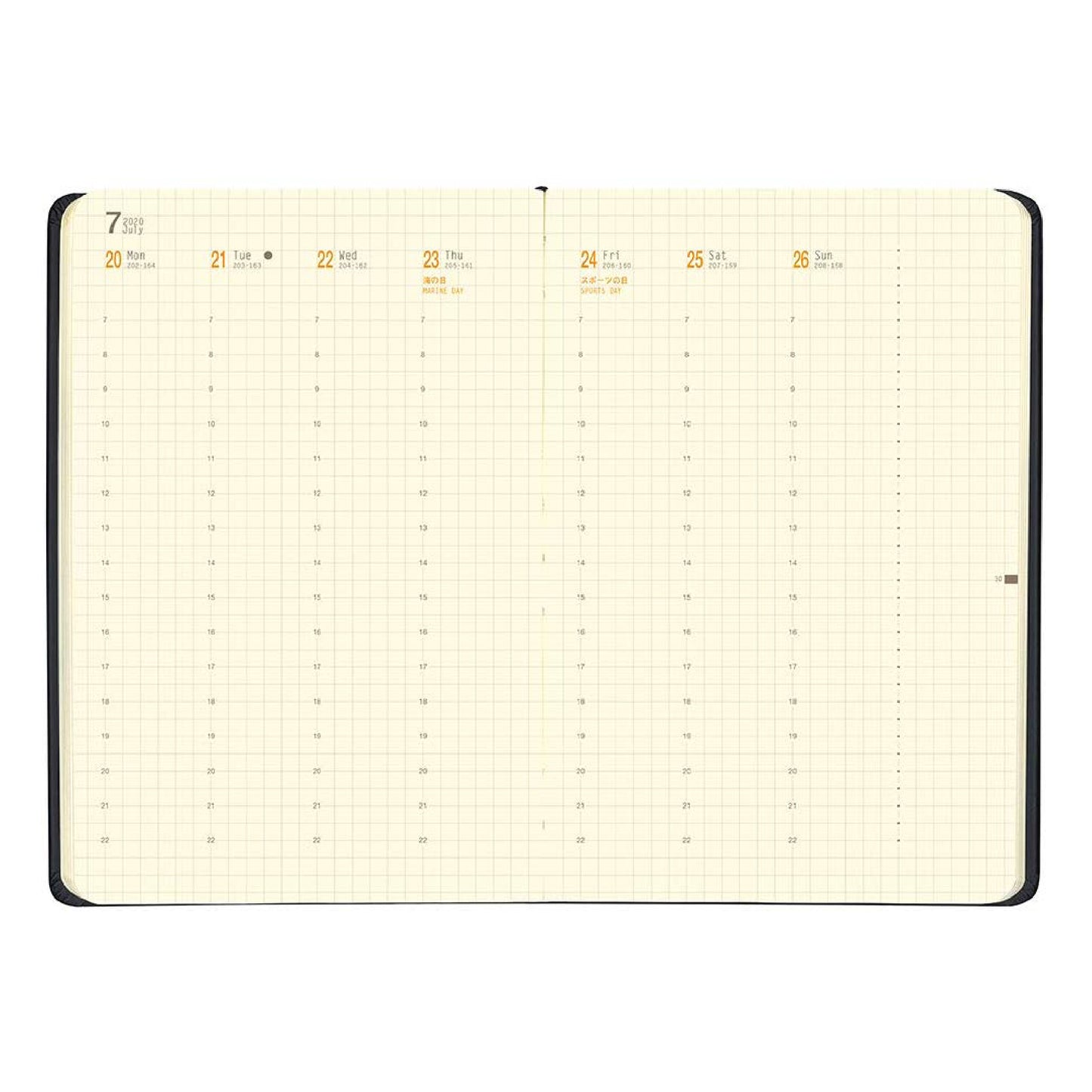 RHODIA Webplanner 2020 A5 14x21cm Orange