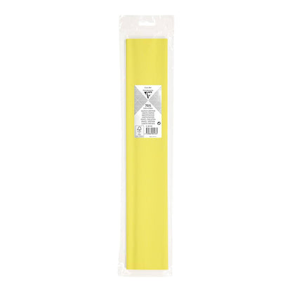 CLAIREFONTAINE Crepe Paper Roll 75% 2.5x0.5M Pale Yellow