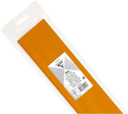 CLAIREFONTAINE Crepe Paper Roll 75% 2.5x0.5M Gold Yellow