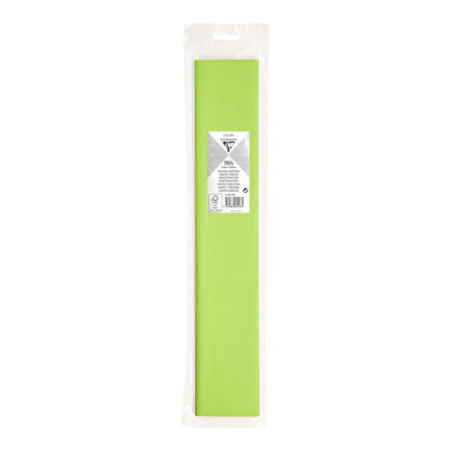 CLAIREFONTAINE Crepe Paper Roll 75% 2.5x0.5M Apple Green