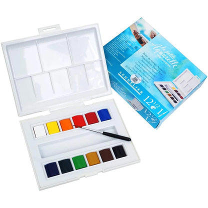 SENNELIER La Petit Aquarelle Watercolour Travel Box 12 Half Pans