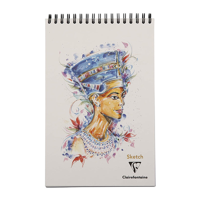 CLAIREFONTAINE Sketch Wirebound Pad 90g 60s A5+ Tutankhamun