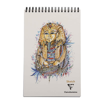 CLAIREFONTAINE Sketch Wirebound Pad 90g 60s A5+ Tutankhamun