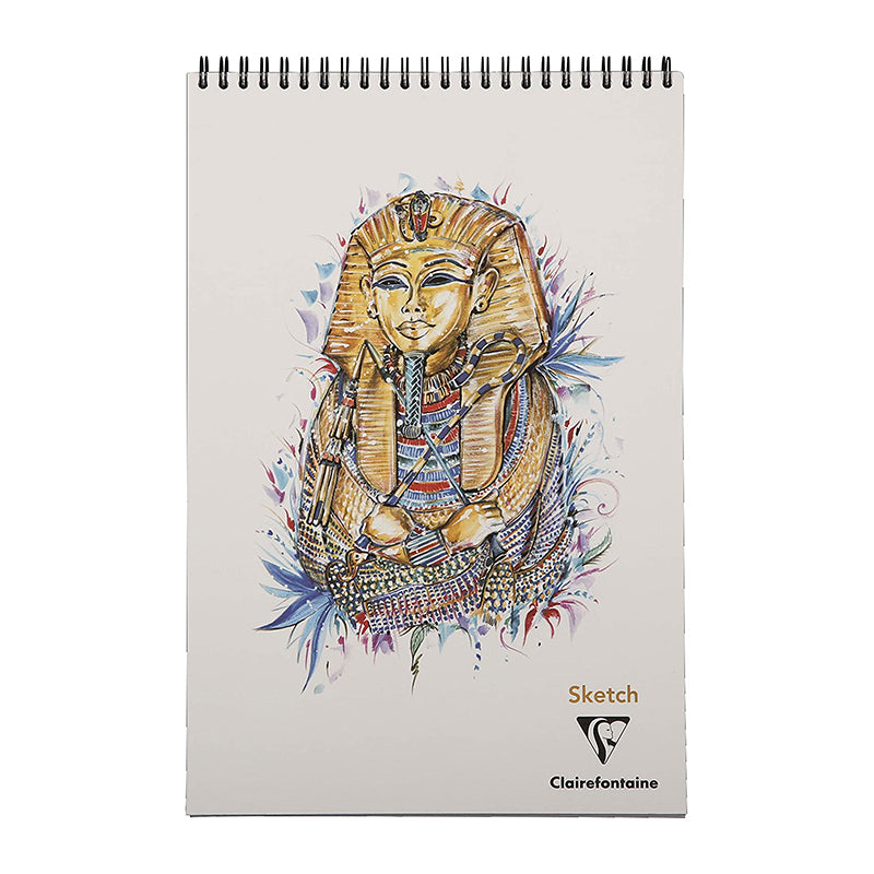 CLAIREFONTAINE Sketch Wirebound Pad 90g 60s A4+ Tutankhamun